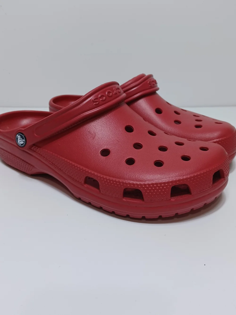 Crocs Red Clogs Slip-On Shoes mens size 11
